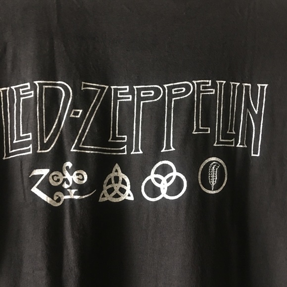 Rare Vintage Led Zepplin Promo Black Small Tee - Picture 10 of 10
